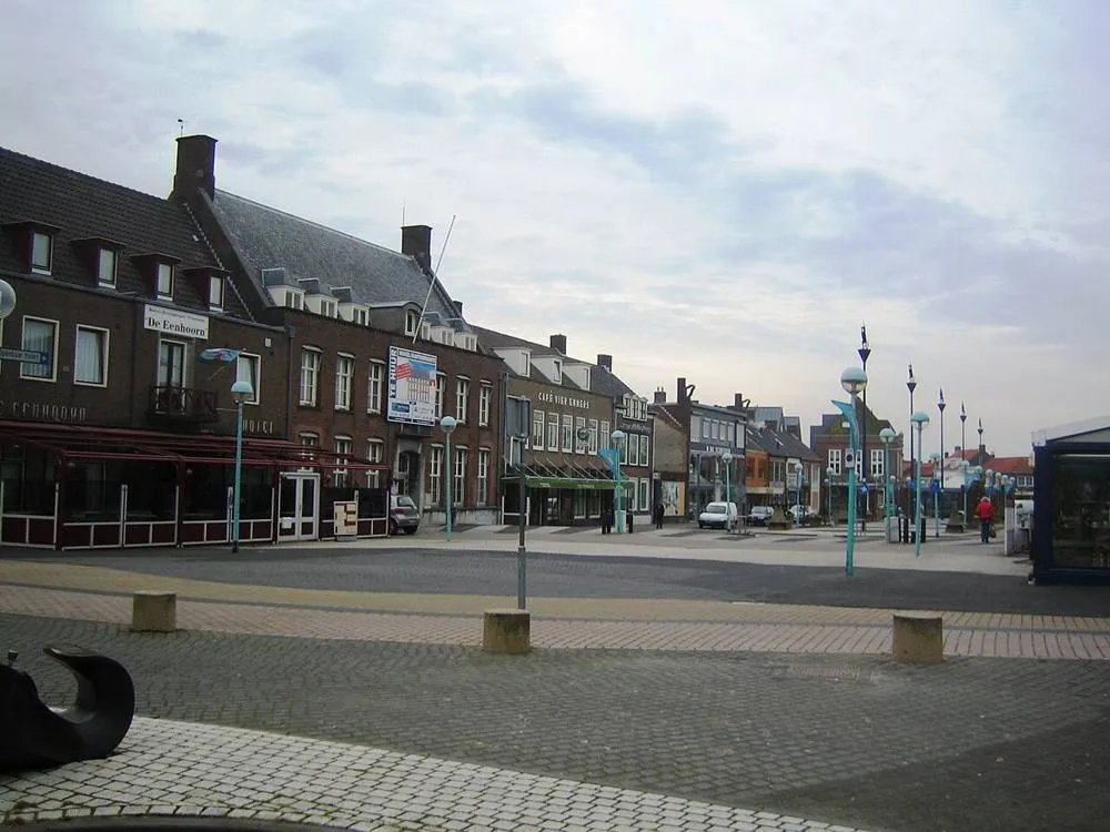 Oostburg: Oostburg pedestrianised market place